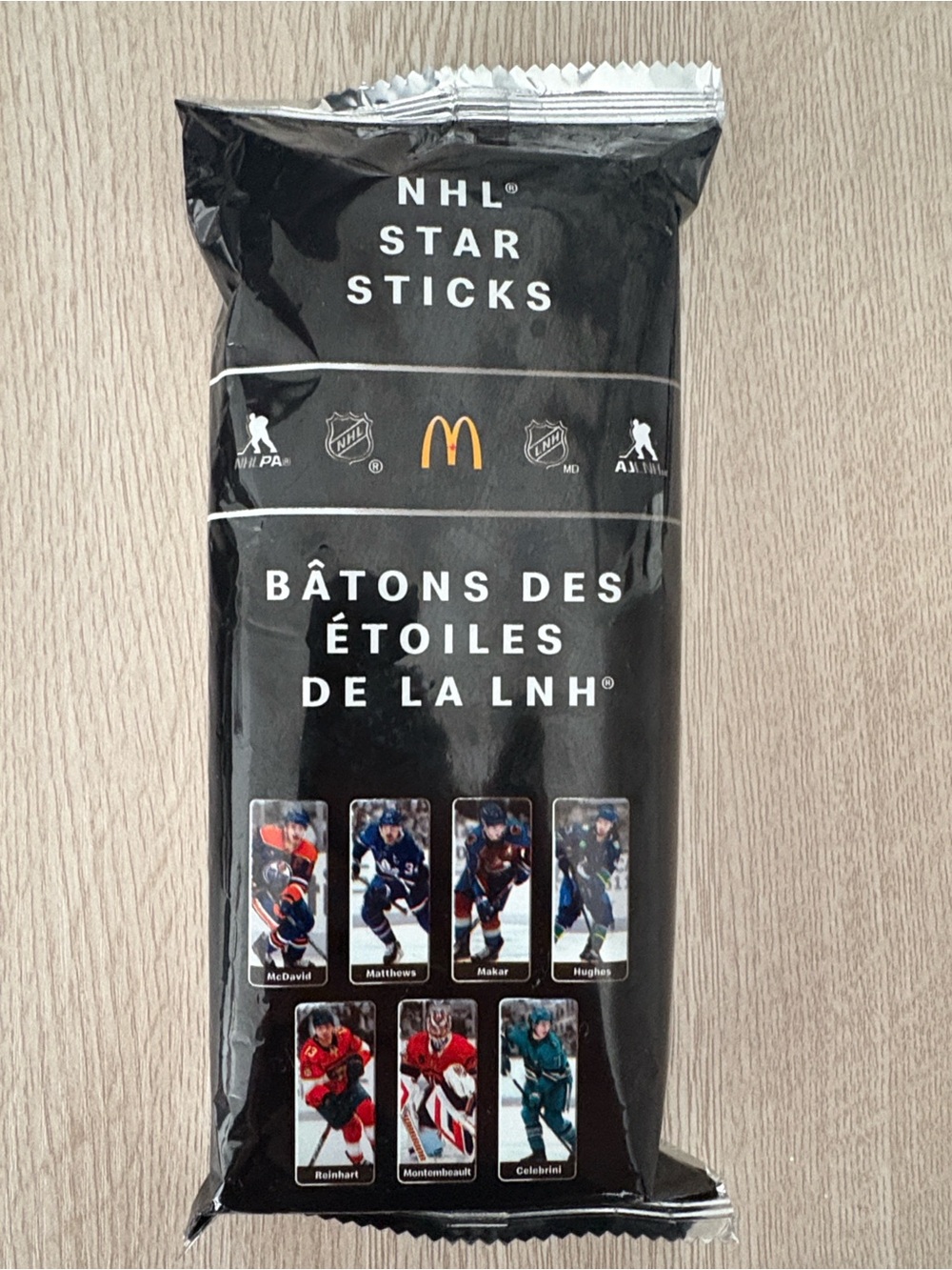 NHL Black McDonald’s NHL Star Sticks Pack Brand New